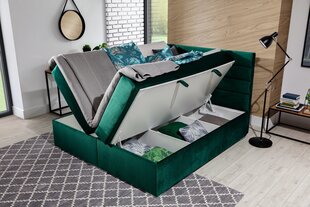 Кровать  Softy, 180х200 см, зеленый цвет цена и информация | Кровати | pigu.lt