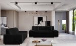 Комплект мягкой мебели из 2 предметов Eltap Porto 2+3, черного цвета