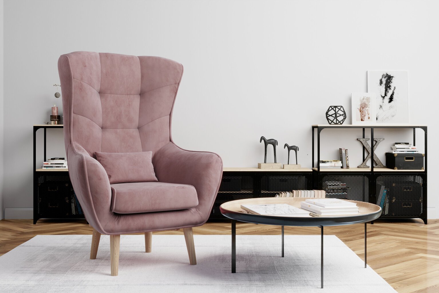Fotelis Arti, rožinis цена и информация | Svetainės foteliai | pigu.lt