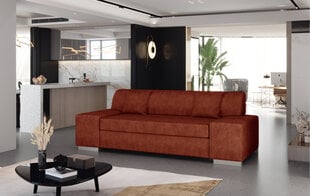 Sofa Porto 3, 210x90x98 cm, raudona kaina ir informacija | Sofos | pigu.lt