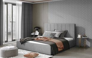 Кровать  Audrey, 200x200 см, серый цвет цена и информация | Кровати | pigu.lt