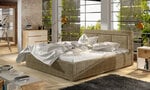 Кровать Belluno, 200х200 см, бежевый цвет