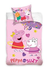 Vaikiškas patalynės komplektas Peppa Pig, 100x135, 2 dalių kaina ir informacija | Patalynė kūdikiams, vaikams | pigu.lt