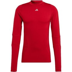 Adidas termo marškinėliai vyrams Techfit Cold.Rdy Long Sleeve M HP0572, raudoni kaina ir informacija | Vyriški termo apatiniai | pigu.lt