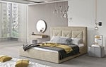 Кровать  Cloe, 140х200 см, песочный цвет