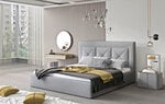 Кровать  Cloe, 140х200 см, серый цвет