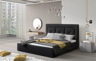 Кровать  Cloe, 160х200 см, черный цвет цена и информация | Кровати | pigu.lt