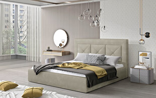 Кровать  Cloe, 160х200 см, песочный цвет цена и информация | Кровати | pigu.lt
