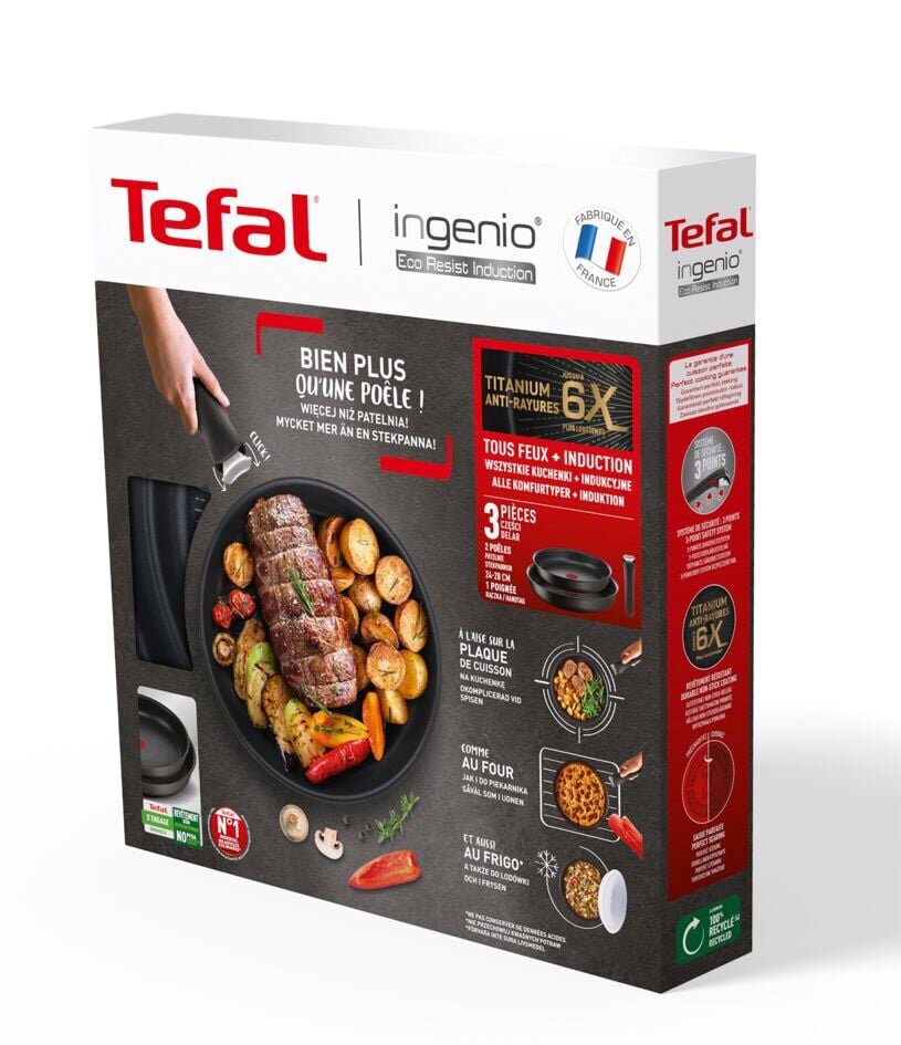 Tefal keptuvių komplektas, 28 cm kaina ir informacija | Keptuvės | pigu.lt