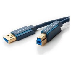 Clicktronic, USB-A/USB-B, 3 м цена и информация | Кабели и провода | pigu.lt