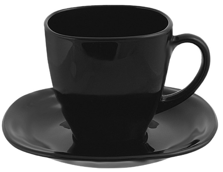 Luminarc kavos servizas Carine White & Black, 12 dalių kaina ir informacija | Taurės, puodeliai, ąsočiai | pigu.lt