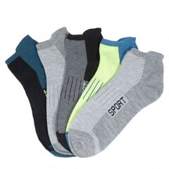 Sporto ir laisvalaikio kojinės vyrams 9988, įvairių spalvų, 5 poros kaina ir informacija | Vyriškos kojinės | pigu.lt