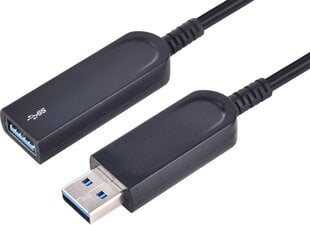 Fuj:tech USB A 3.2 Gen1 AOC, 10m kaina ir informacija | Kabeliai ir laidai | pigu.lt