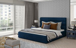 Кровать  Caramel, 200х200 см, синего цвета