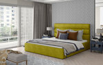 Кровать  Caramel, 200х200 см, желтого цвета