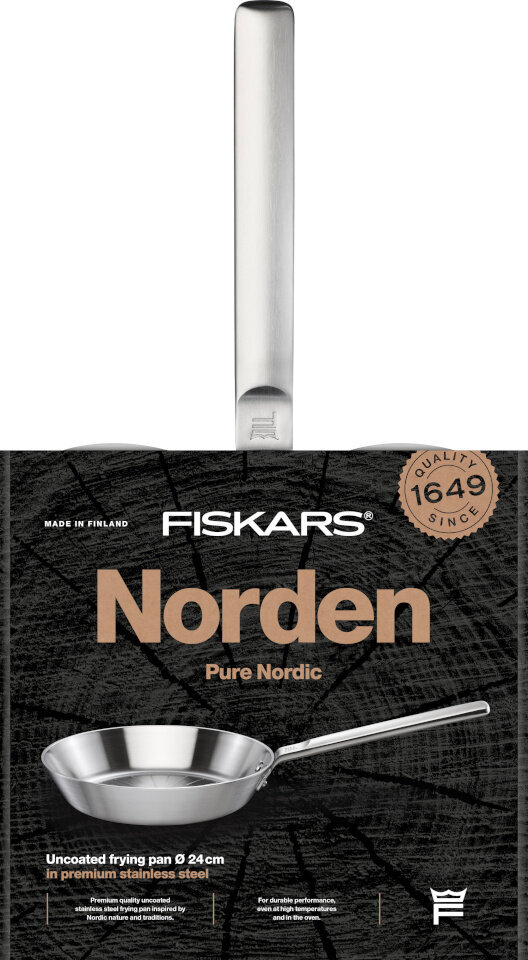 Fiskars Norden keptuvė, 24 cm цена и информация | Keptuvės | pigu.lt