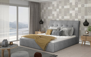 Кровать Inge 140x200 см, серый цвет цена и информация | Кровати | pigu.lt