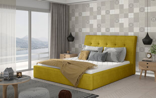 Кровать Inge 180x200 см, желтого цвета цена и информация | Кровати | pigu.lt