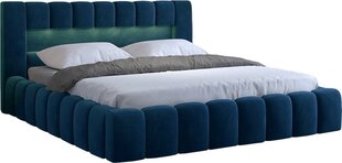 Кровать  Lamica, 180 x 200 см, синяя цена и информация | Кровати | pigu.lt