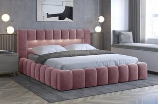 Кровать  Lamica, 160x200 см, розовый цвет цена и информация | Кровати | pigu.lt