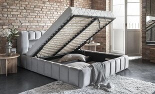 Кровать  Lamica, 160 x 200 см, серый цвет цена и информация | Кровати | pigu.lt