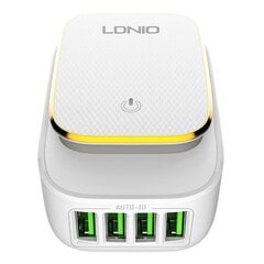 Зарядное устройство для телефона LDNIO A4405, 3x USB, 22 Вт (white) цена и информация | Зарядные устройства для телефонов | pigu.lt