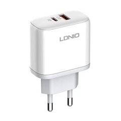 LDNIO Сетевое зарядное устройство LDNIO A2526C USB, USB-C 45W Wall + кабель MicroUSB цена и информация | Зарядные устройства для телефонов | pigu.lt