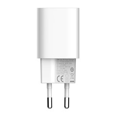 Зарядное устройство для телефона LDNIO A2318C, USB + USB-C, PD + QC 3.0, 20 Вт (white) цена и информация | Зарядные устройства для телефонов | pigu.lt