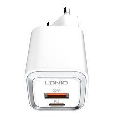 Зарядное устройство для телефона LDNIO A2318C, USB + USB-C, PD + QC 3.0, 20 Вт (white) цена и информация | Зарядные устройства для телефонов | pigu.lt