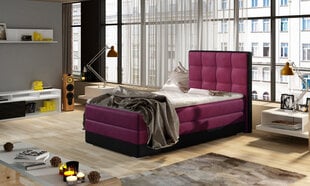Кровать Aster, 90х200 см, фиолетовый/черный цвет цена и информация | Кровати | pigu.lt