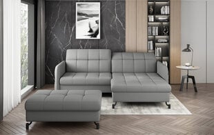 Левый угловой диван и пуфик Eltap Lorelle, серый цвет цена и информация | Угловые диваны | pigu.lt