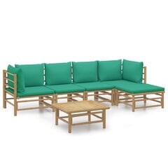 Lauko baldų komplektas vidaXL, rudas/žalias цена и информация | Комплекты уличной мебели | pigu.lt