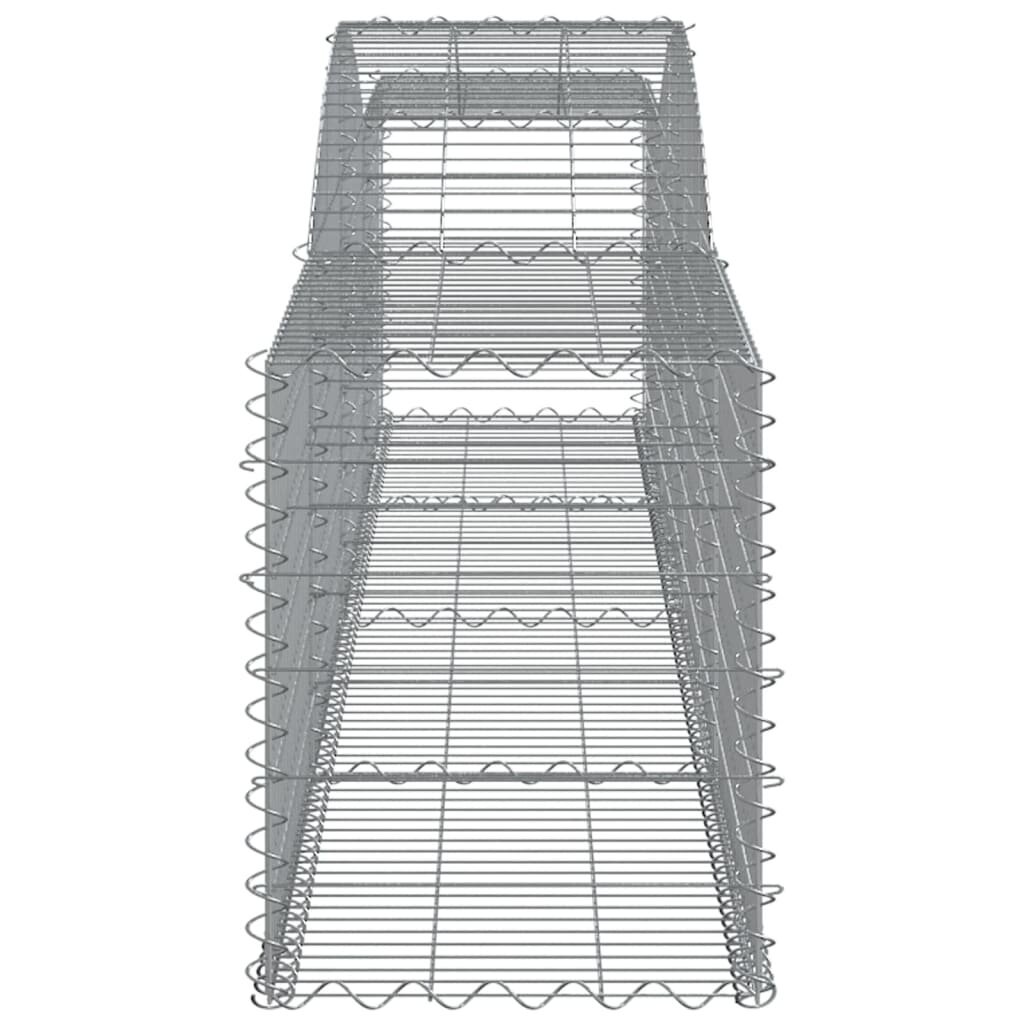 Gabiono krepšiai vidaXL 400x50x60/80 cm kaina ir informacija | Tvoros ir jų priedai | pigu.lt