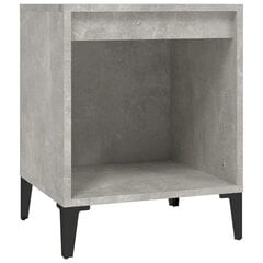 vidaXL Naktinė spintelė, betono pilkos spalvos, 40x35x50cm kaina ir informacija | Spintelės prie lovos | pigu.lt