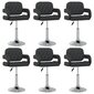 6-ių valgomojo kėdžių komplektas, juodas kaina ir informacija | Virtuvės ir valgomojo kėdės | pigu.lt