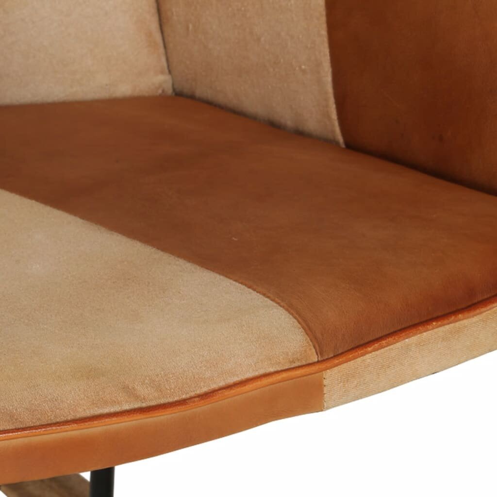 Supama kėdė vidaXL, ruda kaina ir informacija | Svetainės foteliai | pigu.lt