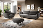 Комплект мягкой мебели из 3-х частей Eltap Silva, серый цвет