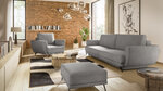 Комплект мягкой мебели из 3-х частей Eltap Megis, серый цвет