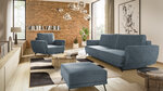 Комплект мягкой мебели из 3-х частей Eltap Megis, синий цвет