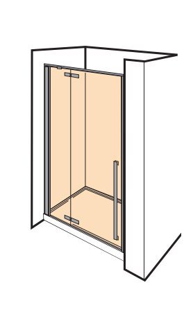 Dušo durys ALTERNA FREE GRAB 1000 chrome kaina ir informacija | Dušo durys ir sienelės | pigu.lt