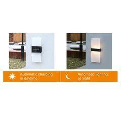 Lauko LED sieninis šviestuvas su saulės baterija, 3W kaina ir informacija | Lauko šviestuvai | pigu.lt