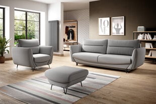 Комплект мягкой мебели из 3-х частей Eltap Silva, серый цвет цена и информация | Комплекты мягкой мебели | pigu.lt
