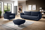 Комплект мягкой мебели из 3-х частей Eltap Silva, синий цвет
