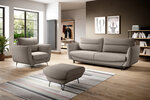 Комплект мягкой мебели из 3-х частей Eltap Silva, серый цвет