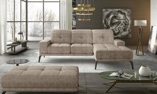 Правый угловой диван и пуфик Eltap Torrense, бежевый цвет цена и информация | Угловые диваны | pigu.lt