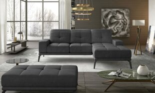Правый угловой диван и пуфик Eltap Torrense, серый цвет цена и информация | Угловые диваны | pigu.lt