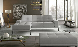 Левый угловой диван и пуф Eltap Torrense, серого цвета цена и информация | Угловые диваны | pigu.lt