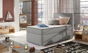 Кровать  Rocco, 90х200 см, серая цена и информация | Кровати | pigu.lt