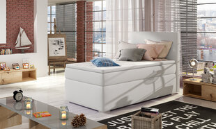 Кровать  Rocco, 90х200 см, белая цена и информация | Кровати | pigu.lt