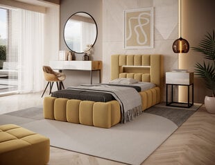 Кровать  Lamica, 90х200 см, желтая цена и информация | Кровати | pigu.lt